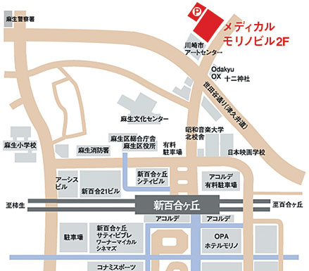 交通案内の地図画像